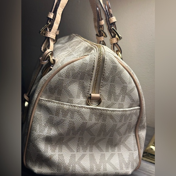 Michael Kors Beige and Brown Satchel - Picture 7 of 17